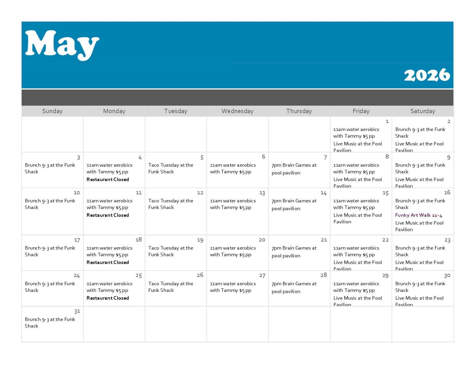 May 2026 calendar